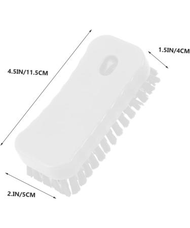 FOMIYES Nail Brush Fingernail Scrubber Brush Nail Cleaning Scrubber Brush Sink Scrubber Soft Stiff Bristles Toe Scrubber Nail Cleaner Brush Toe Brush Polyester Manicure Plastic Brush White 11.5x5cm White - Buy Online on GoSupps.com