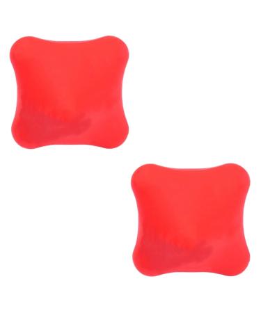 HomsfoU 2st toys Power balls train peanut massage role sports day games yoga massage slow massage ball yoga ball muscle roller hand scrollrad gymnasium ball gymnasium fitness 6x6cmx2pcs redx2stk