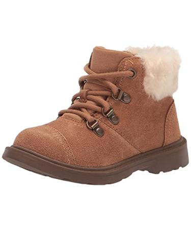 UGG Unisex-Child T Azell Hiker Weather Fashion Boot Toddler (1-4 Years) 10 Toddler Chestnut Suede