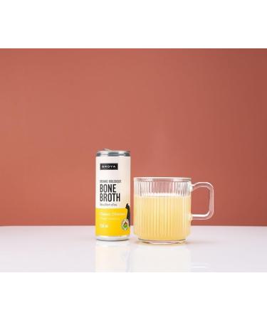 Broya Classic Chicken Bone Broth | Certified Organic Chicken with Collagen Protein | Paleo Keto and Gluten-Free | Perfect for Sipping Soup and Cooking Stock | (6 Cans) CLASSIC CHICKEN 237 ml (Pack of 6) - Buy Online on GoSupps.com