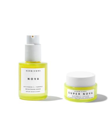 HERBIVORE Brightening Skincare Duo | Nova Serum + Super Nova Eye Cream
