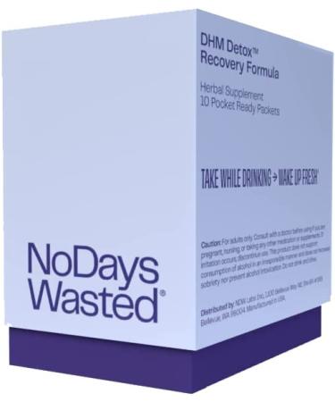 DHM Detox Supplement with Milk Thistle, Prickly Pear, B Vitamins & Electrolytes - 10 Count Pack - Take for Better Next Day Recovery - Buy Online on GoSupps.com