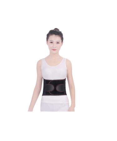 Men women Lordosis support Belt Belt Tourmaline Self-Harmed Magnetic Wider Tala Belt Steel Bones with a 3-part cushion (color: gray size: X-Large) (black X)