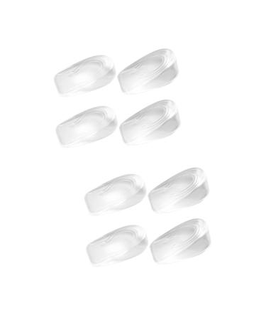 FOMIYES 4 Pairs Heightening Insoles Height Lift Insoles Height Insoles Half Foot Products Increase Shoe Pads Shoe Inserts Internal Heightening Insole Invisible Heel Pad Gel Man