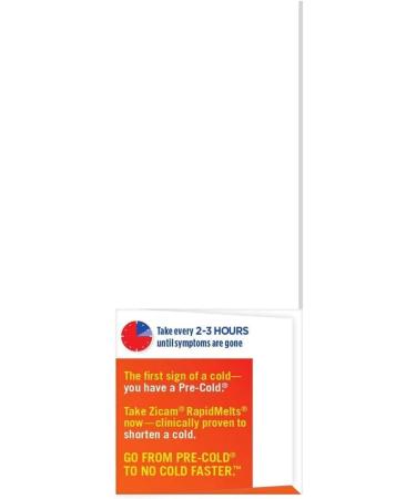 ZICAM Cold Remedy Ultra RAPIDMELTS - Orange Cream 18CT | Fast-Acting Cold Relief - Buy Online on GoSupps.com