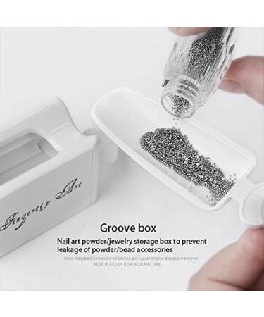 Bo te de r cup ration de poudre de trempage portable pour ongles - Double couche - Pratique - Bo te de restauration de pour ongles - Buy Online on GoSupps.com