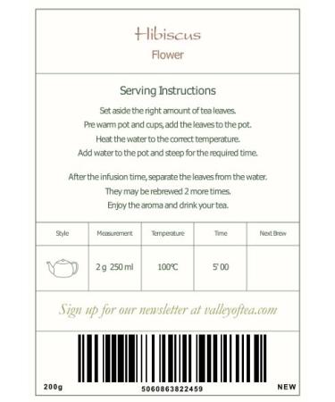 Hibiscus Tea - Organic Herbal Tea with Sweet & Tart Flavor | 200g Pack of Hibiscus Flowers for Premium Tea Experience - Buy Online on GoSupps.com