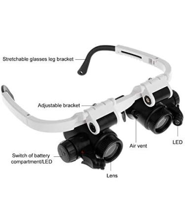 Magnifying Headband Glasses Magnifier Magnifying Glass with LED Lights 8X 23X Illuminated Magnifier Loupe Watch Repair Lamp Made in China - Buy Online on GoSupps.com