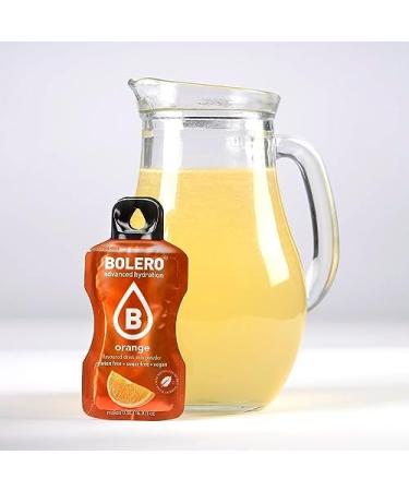 Bolero ORANGE 24x3g | Sugar-free juice powder sweetened with stevia + vitamin C | for children and athletes | gluten-free vegan | orange flavor - Buy Online on GoSupps.com