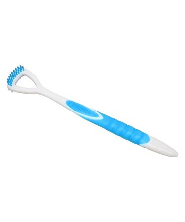 Ergonomic Tongue Cleaning Brush - Easy to Use Tongue Scraper for Adults & Kids | Blue Oral Care Tool - Buy Online on GoSupps.com