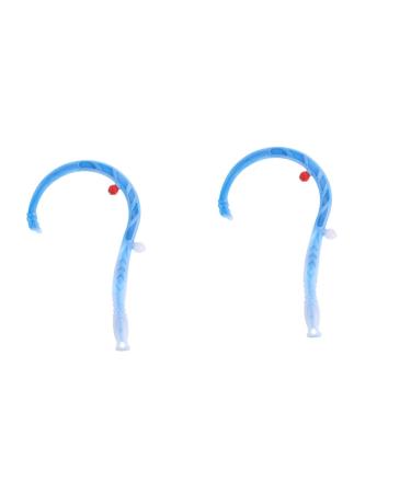 Beaupretty 2st hook for back massage Self -muscle massage device Hand tools foot massage device Neck massage device trigger Massage tab Handy connect 46.5x27cmx2pcs bluex2stk