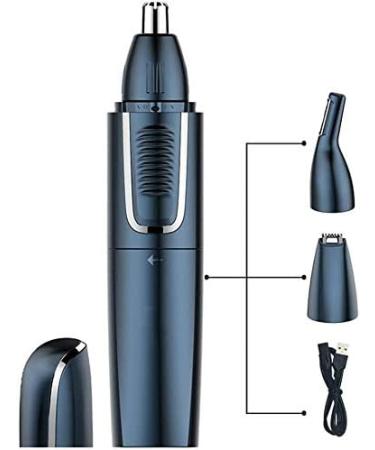 Professional USB Rechargeable Nose & Ear Hair Trimmer - Painless Waterproof Dual Edge Blades for Men & Women - Buy Online on GoSupps.com
