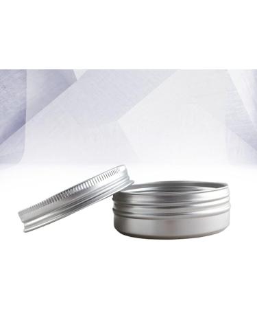 24pc Travel Cosmetic Jars Set - Silver Cream Jars with Lids | Premium 7 Size Containers for Creams & Beauty Products - Ideal for International Shipping - Buy Online on GoSupps.com