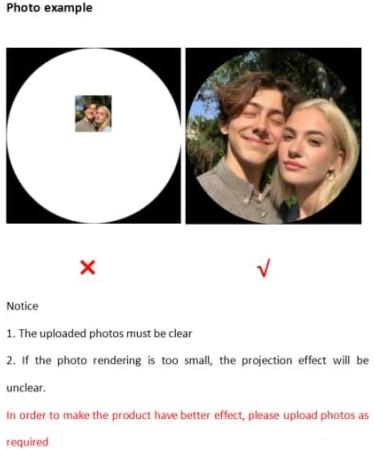 Personalized Photo Projection Heart Necklace - Custom Pet Print Jewelry Gift for Women & Girls - Buy Online on GoSupps.com