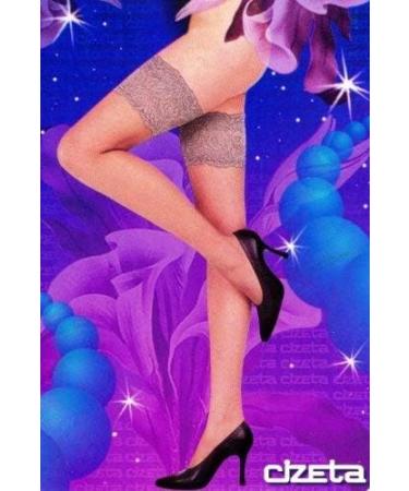 CzSalus 70 Den Stockings with Elegant Lace Garter - Amber 4 | International Shipping Available - Buy Online on GoSupps.com