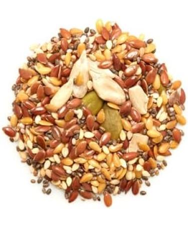 Yupik Organic Super 6 Seeds Mix 1 kg GMO-Free Kosher Vegan Rich in Fiber Nutritious Raw Snack & Topping with Brown & Golden Flax Seeds Sunflower Seeds Sesame Seeds Chia Seeds Pumpkin Seeds 1 kg (Pack of 1) - Buy Online on GoSupps.com