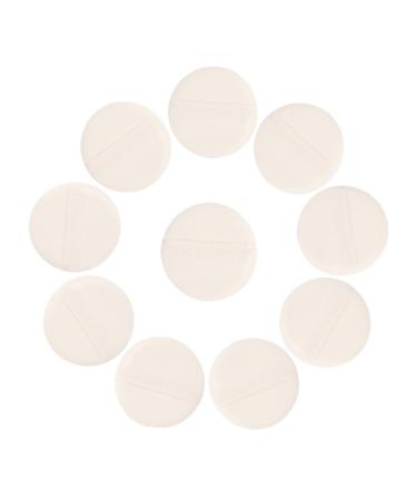 15pi ces Houppette Ronde pour Corps Applicateur de Poudre pour Grande Houppette Douce pour Soins Voyages