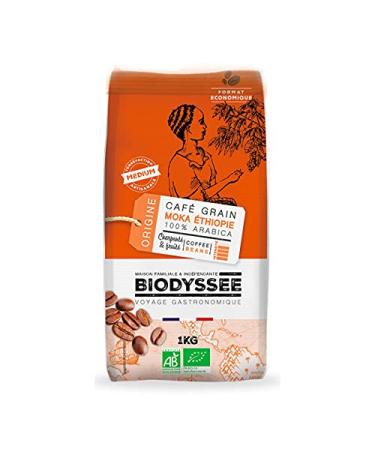 BIODYSSÉE - Ethiopian Moka Coffee Beans - Full-bodied and Fruity 1Kg