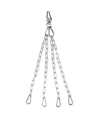 Maxxus Excalibur BoxSack chain - 4 -strand 13 chain members with rotating vertebrae carabiner hook length 50cm - steel chain chain extension chain suspension for box bags sandbag boxing mma