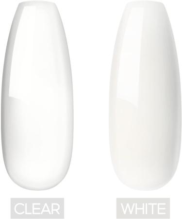 PEACECOLOR Acrylic Nail Kit 8G 2PC Clear White Acrylic Powder Set Professional Acrylic Nail Powder for Nail Acrylic Extension Nail Carving Long-Lasting No Nail Lamp Needed for Home DIY color 167 - Buy Online on GoSupps.com