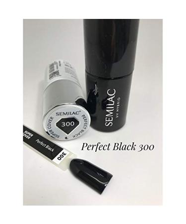 Semilac UV Nail Polish 300 Perfect Black - 7ml Super Cover | International Shipping Available - Buy Online on GoSupps.com