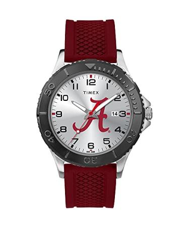 Timex Tribute Men's Gamer 42mm Quartz Watch with Silicone Strap Alabama Crimson Tide