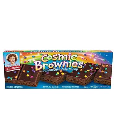 Little Debbie Cosmic Brownies - 96 Individually Wrapped Rich Chocolate Brownies with Candy Coating - Pack of 16 - Buy Online on GoSupps.com