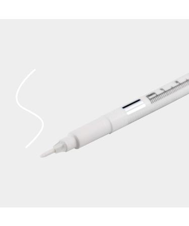 Microblading White Marker Pen Set with Ruler - 2PCS | Permanent Makeup Eyebrow Positioning Tools - Buy Online on GoSupps.com