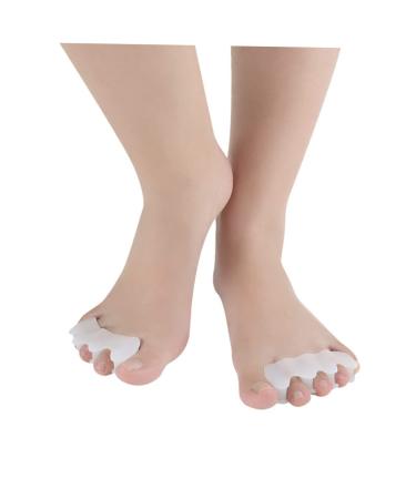FRCOLOR Alignment Pads & Gel Separators for Hallux Valgus | Hammer Toe Cushion & Protector - Medium White - International Shipping Available - Buy Online on GoSupps.com