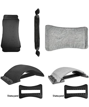 Buy EVVMNAKs Back Massage Device - Lumbar Support & Spine Pain Relief Stretcher - Chiropractic Back Stretching - Gray - Buy Online on GoSupps.com