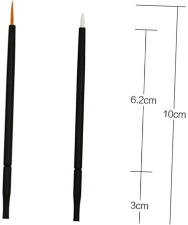 Hemoton 100pcs Eye Makeup Tools Wand Applicator Eyeliner Liquid 15cmX10cm Black - Buy Online on GoSupps.com