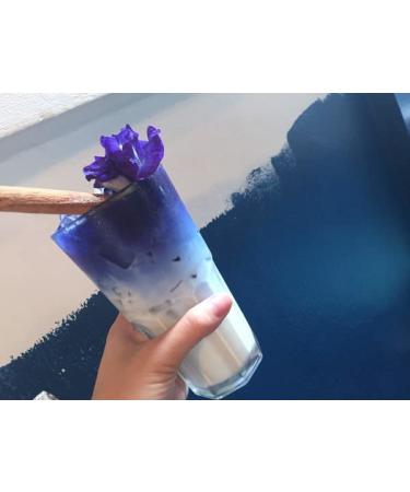 ORGFUN Organic Butterfly Pea Powder 3.52 Oz - Rich in Antioxidants, Vibrant Blue Matcha Power from Thailand - Vegan-Friendly - Buy Online on GoSupps.com