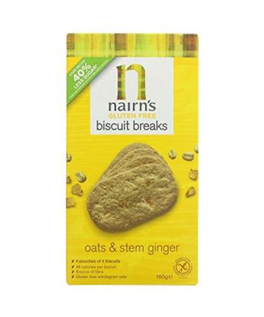 Nairn's Set of 12 Gluten Free Tiger Ginger Breaks 160 g