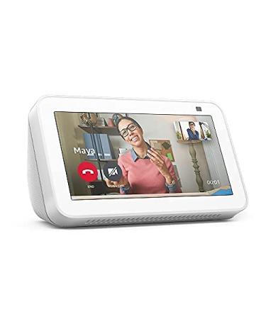 Introducing Echo Show 5 (2nd Gen) with Mickey Mouse-inspired Stand | Glacier White