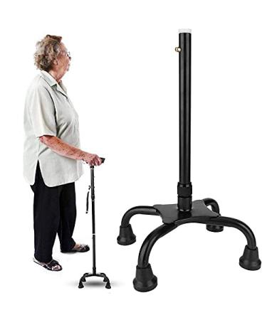 SilteD Walking Stick Elderly Crutches Accessories Anti-Slip Feet Covered Four-Legged for Crutch Walking Staff Cane Support Brace Stick Quad Mobility