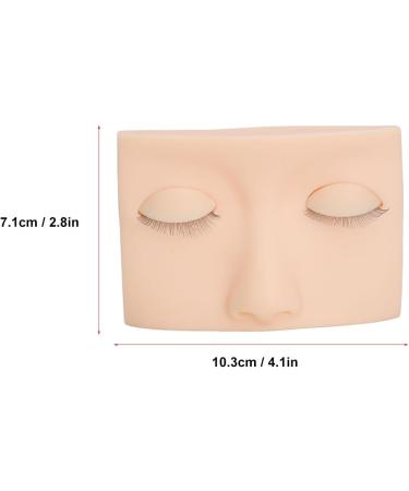 Vivid Half Face Makeup Head with 3 Pairs Removable Eyelids for Lash Extensions Practice Compact Lightweight Suitable for Display (Pink) - Buy Online on GoSupps.com