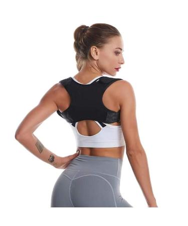 Posture Corrector for Men & Women | Adjustable Shoulder & Back Support Brace for Neck Pain Relief | Comfortable & Effective - Black Large - Buy Online on GoSupps.com