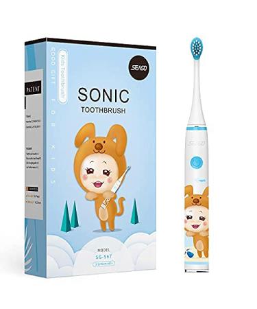 SEAGO Kids Electric Toothbrushes with Timer | Fast Charging Maglev Power | 2 Modes & 2 Replaceable Heads | for 3-12 Boys and Girls - Buy Online on GoSupps.com