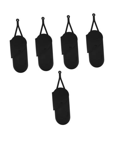 TOVINANNA 5pcs Curling Iron Storage Bag Anti-scald Curling Iron Bag Curling Iron Holder Hair Straightener Bag Curling Iron Silicone Holder Universal Curling Iron Bag Hair Curler Bag 29.50X13.50X2.00CMx5pcs Blackx5pcs