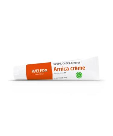 WELEDA Arnica Cr me Cr me Arnica Coups Chocs Chutes d s 9 Mois l Arnica Bio S same et Cire D Abeille Bio P n tre Facilement Tol rance Test e Dermatologiquement Labellis e NATRUE 70g 70 g