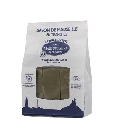 MARIUS FABRE - Marseille Soap - With Olive Oil - Hands & Body - 100% Natural Ingredients - Ecocert Certified - Origin France
