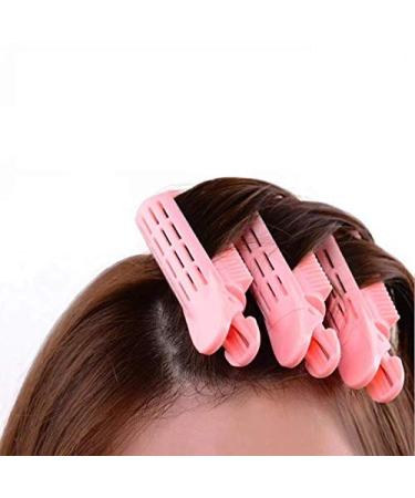 KDDOM 4 Pcs Pink Volumizing Hair Root Clip Set - DIY Fluffy Curler Clamps for Natural Fluffy Hair - Salon Wave Hair Root Clip for Volume Boost - Buy Online on GoSupps.com