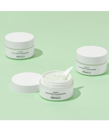 Vegan Green Mild Cleansing Balm - Gentle Korean Makeup Remover & Hydrating Wash for All Skin Types - 100% Vegan & Cruelty-Free (100ml - Buy Online on GoSupps.com