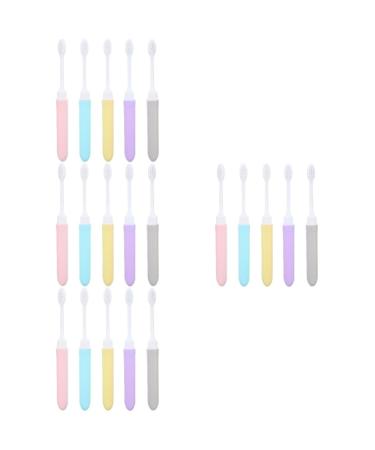 Mobestech 20 pc travel toothbrush manual toothbrushes for adult products in travel size bamboo toothbrush toothbrush fall toothbrush soft manual adult decorate travel synthetic fiber
