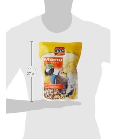 Riga Menu Cocktail for Parrots - 500g Grain Mixture Fruit-Rich & Vitamin Source | Balanced Feed for Large Parrots & Aviaries - Buy Online on GoSupps.com