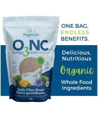 Omega 3 Nutracleanse Powder | 14g Fibre Per Serving | Daily Fibre Boost Made with Whole Food Ingredients | Sugar Free Plant Based No Artificial Colours or Flavours | 1KG 2.2LB (Pack of 2) 1 kg (Pack of 2) - Buy Online on GoSupps.com