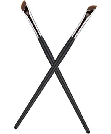 Healeved 8 Pcs Eyebrow Brush Flat Concealer Brush Portable Eyeliner Brush Thin Makeup Brush Makeup Tool Metal - Buy Online on GoSupps.com