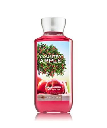 Bath and Body Works Country Apple Shower Gel 10 Ounce Bottle Apple 10 Fl Oz (Pack of 1)