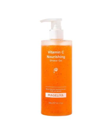 BeautyMall 1 PC Vitamin C Nourishing Shower Gel Skin Wash Clear Away Dirt & Oil of Skin Refining Smoothing Deeply Moisturizing Skin 300ml / 10.15 FL OZ