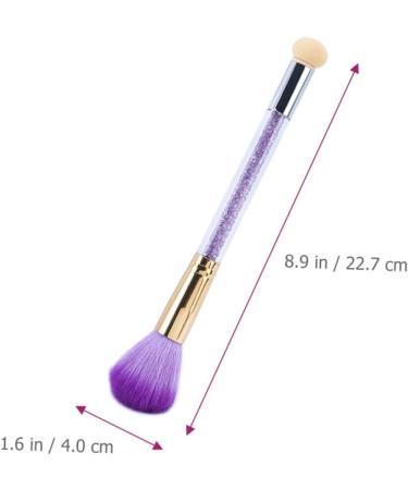 FRCOLOR Nail Art Double Ended Pen Nail Sponges Rhinestone Handle Nail Pen Nail Liner Brush Nail Sponge Painting Brush Sponge Nail Brush Rinestones Rhinestones Alloy Purple Double-ended Pen 22.7x4cm Purple - Buy Online on GoSupps.com